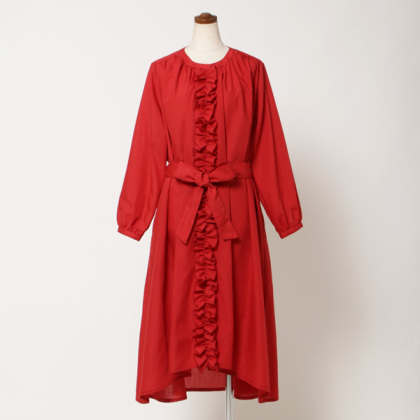 ワンピース　フリル 姫袖風ラッフルフリルワンピース | レディース服・レディース