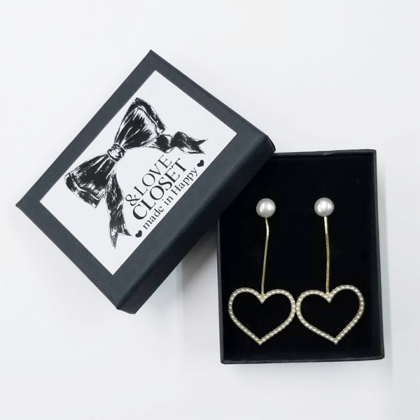 SELECT】揺れるパールハートピアス ピアス、イヤリング ＆ LOVE