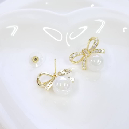 SELECT】BIGリボンパールピアス ピアス、イヤリング ＆ LOVE CLOSET