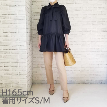 新品◆2025年店頭現行品◆ティアードパフスリーブチュニック◆38◆39600円 コカ coca パフスリーブティアードチュニック （Black） -靴