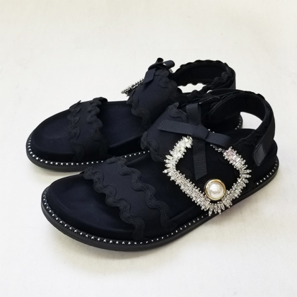 【ALDO】可憐★ パール風ビジュー・ストラップサンダル☆Lulu ALDO】可憐☆ パール風ビジュー・ストラップサンダル☆Lulu