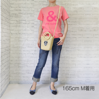 りぼん刺繍ストレッチデニム デニム ＆ LOVE CLOSET