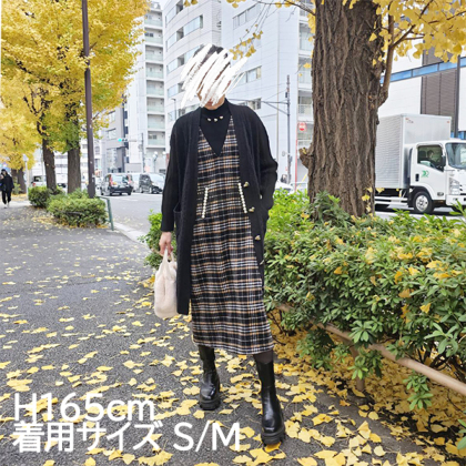 Vネックポケットパールジャンパースカート ジャンスカ ＆ LOVE CLOSET