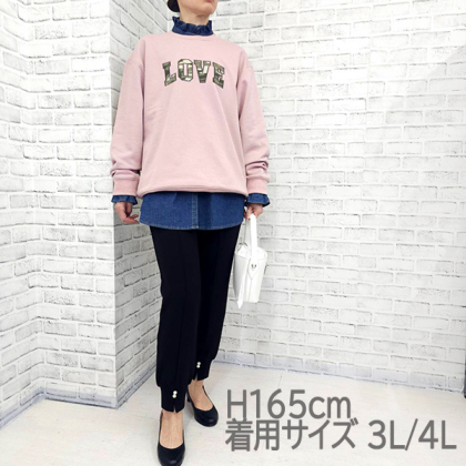 迷彩LOVEロゴスウェット スウェット、トレーナー ＆ LOVE CLOSET