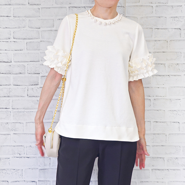 ホイップフリルとパールのトップス トップス ＆ LOVE CLOSET