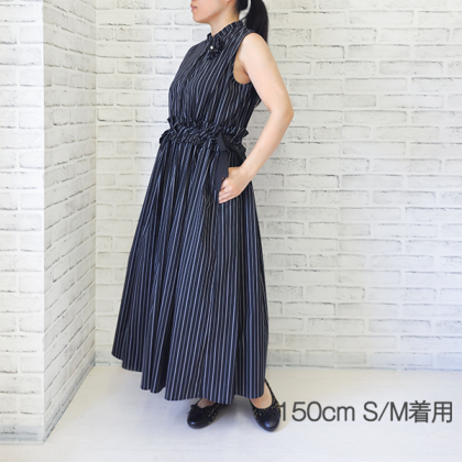 コサージュ付きストライプワンピース ワンピース ＆ LOVE CLOSET