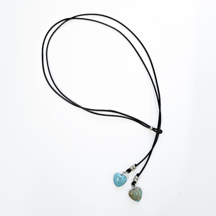 SELECT】2粒ハートの2WAYネックレス ネックレス ＆ LOVE CLOSET