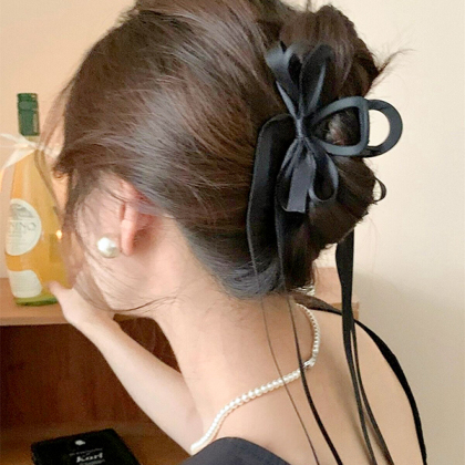 SELECT】華奢りぼんクリップ ヘアクリップ ＆ LOVE CLOSET