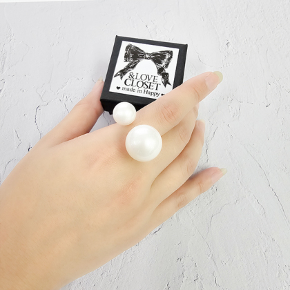 SELECT】BIGパールリング リング ＆ LOVE CLOSET