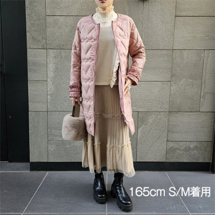 ハートキルトの2WAY撥水ふりるコート コート ＆ LOVE CLOSET