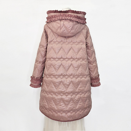 ハートキルトの2WAY撥水ふりるコート コート ＆ LOVE CLOSET