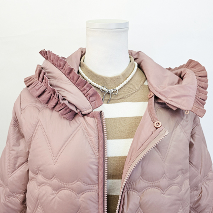 ハートキルトの2WAY撥水ふりるコート コート ＆ LOVE CLOSET