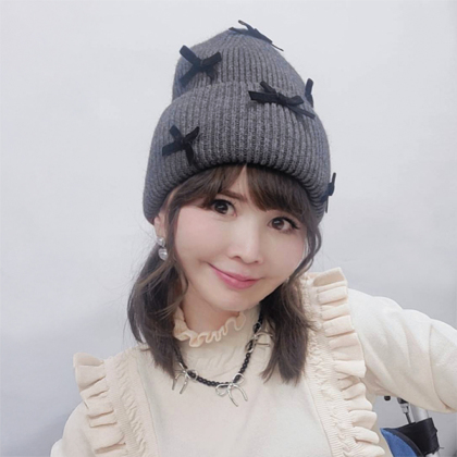 SELECT】フェミニンりぼんビーニー 帽子 ＆ LOVE CLOSET