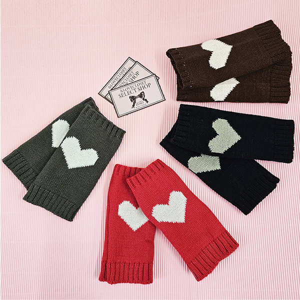 SELECT】ハートのニットグローブ グローブ、マフラー ＆ LOVE CLOSET