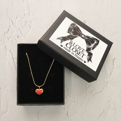 限定1点入荷♪大人気ハードウェアネックレス✨ブラック　周りと被るのが嫌いな方に◎ SELECT】一粒ハートネックレス ネックレス ＆ LOVE CLOSET