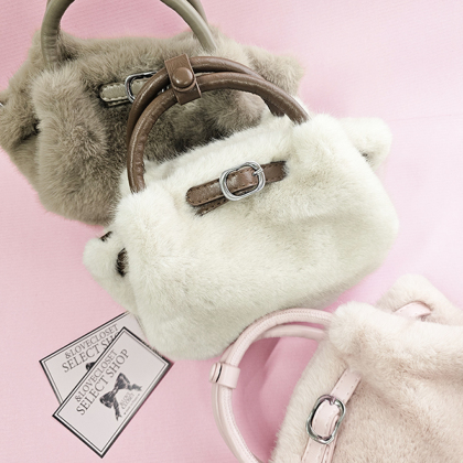 【SELECT】ふわふわ2WAYベルトバッグ