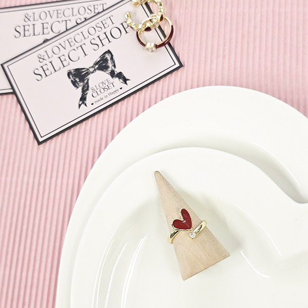 SELECT】赤いハートリング リング ＆ LOVE CLOSET