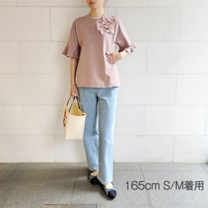 小物 Lila リボン付きシャーリングCT|ems excite | RETRO GIRL ONLINE