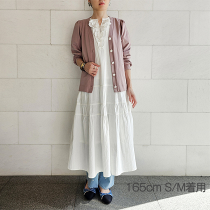 コットンレースふりるワンピース ロングワンピ ＆ LOVE CLOSET