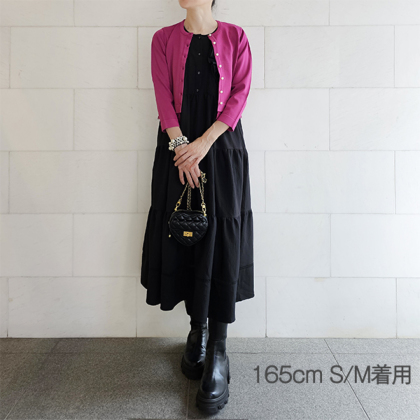 アシメふりるティアードワンピース ロングワンピ ＆ LOVE CLOSET