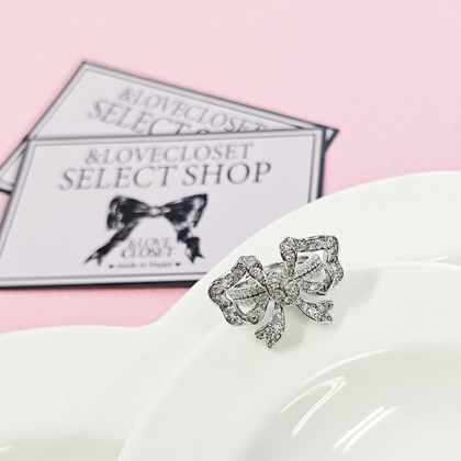 【SELECT】ふわり花びらりぼんリング