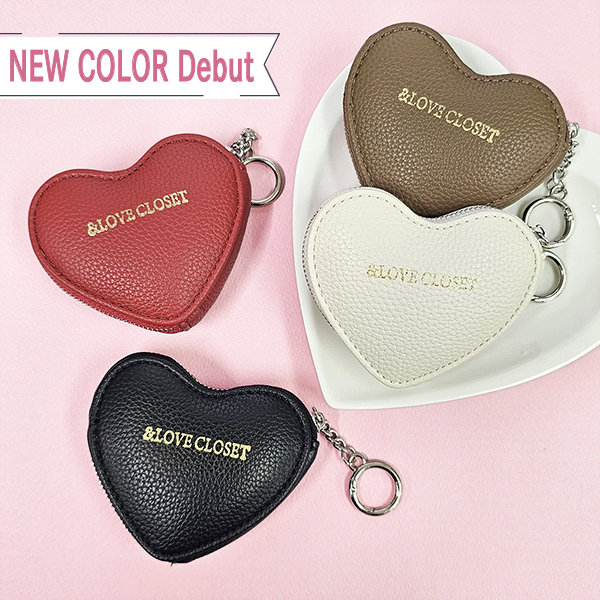 ぷっくりハートのミニポーチ バッグ、ポーチ ＆ LOVE CLOSET