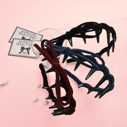 【SELECT】りぼんを飾ったコームカチューシャ