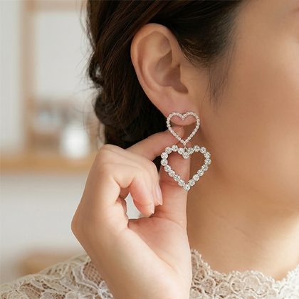 SELECT】きらきらハートのピアス ピアス、イヤリング ＆ LOVE CLOSET