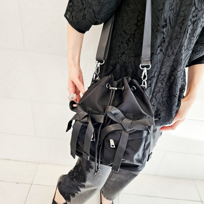 【SELECT】2WAYりぼん巾着バッグ